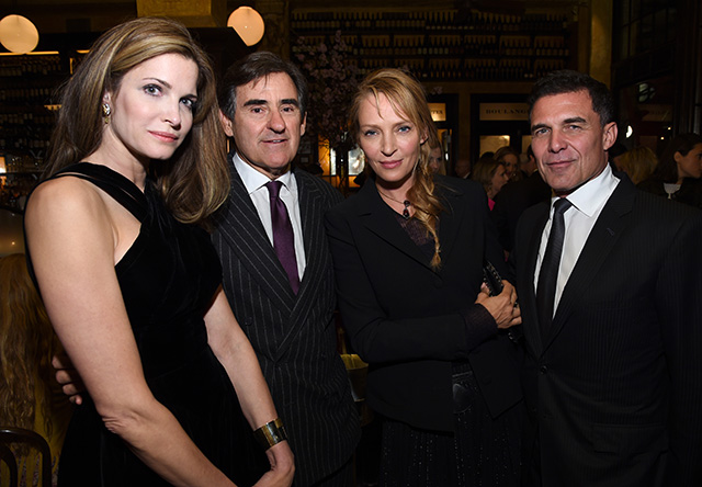 Стефани Сеймур, Питер Брант, Ума Турман и Андре Балазс Ужин Chanel на Tribeca Film Festival (фото 1)