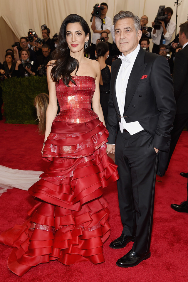 Амаль и Джордж Клуни Гости Met Gala 2015 (фото 9)