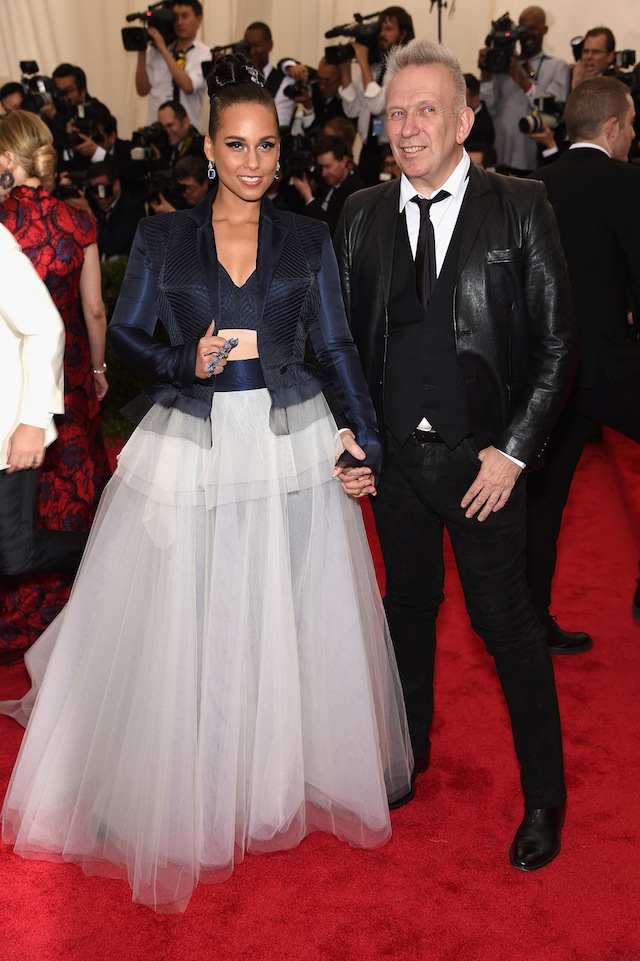 Алишиа Кис и Жан-Поль Готье Гости Met Gala 2015 (фото 24)