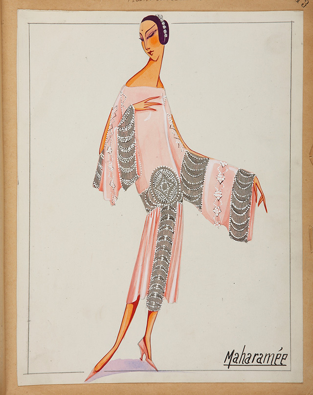 Эскиз платья Maharamée, 1925 Что сделало Жанну Ланвен великой (фото 6)