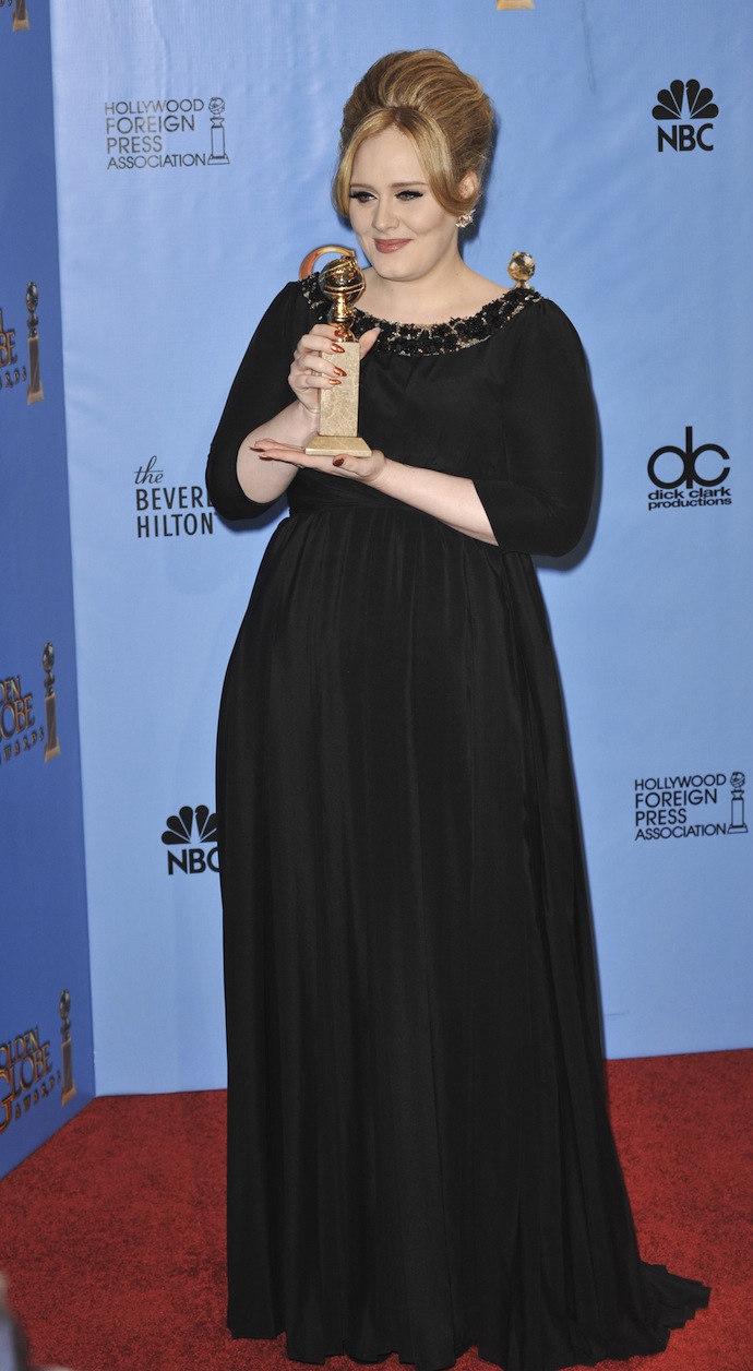 Адель на церемонии вручения Золотого Глобуса, 2013