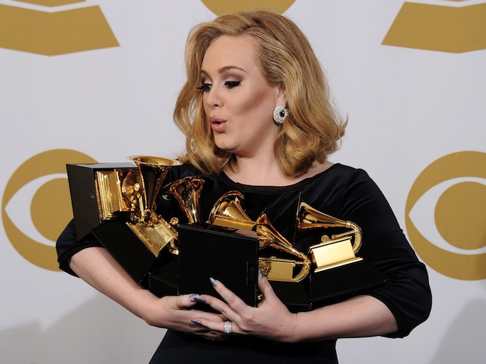 Адель на церемонии вручения Грэмми, 2012