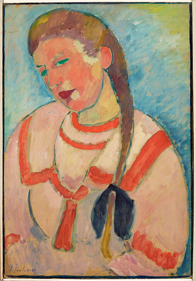 Алексей Явленский «Девушка с косой» "Девушка с косой" Алексея Явленского, "Коряга" Альберто Бурри и другие результаты торгов Phillips (фото 3)