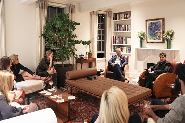 Габриэла и Остин Херст Ужин Габриэлы Херст в честь Джиллиан Андерсон (фото 3)