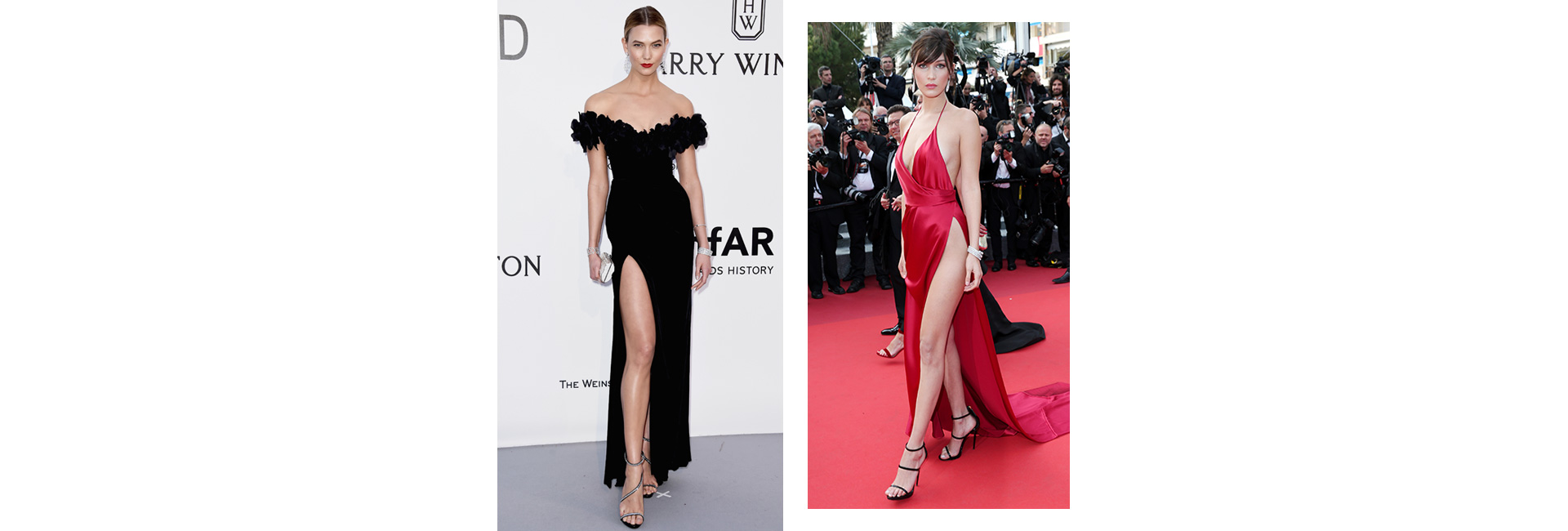 Карли Клосс и Белла Хадид в Giuseppe Zanotti Джузеппе Дзанотти: «Не все женщины — Кары Делевинь» (фото 2)