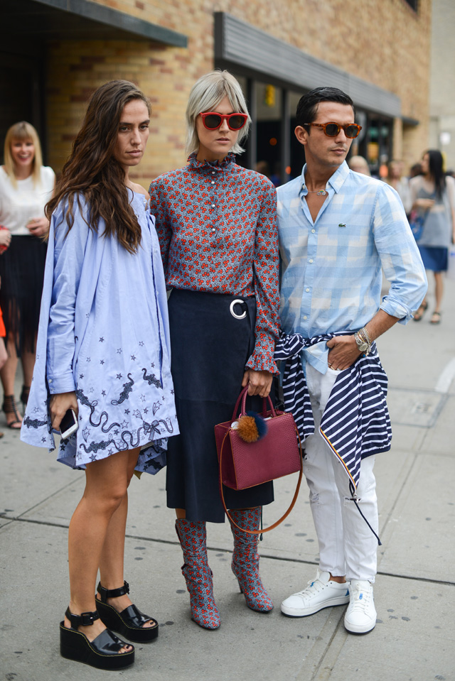 Неделя моды в Нью-Йорке весна-лето 2016: street style. Часть 2 (фото 14)