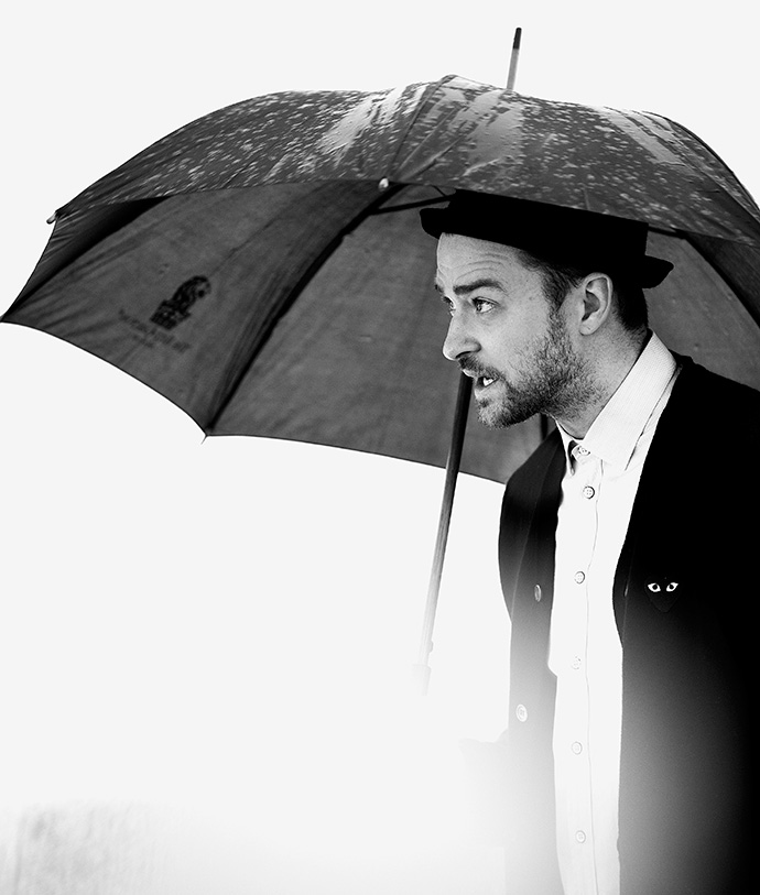 Джастин Тимберлейк под дождем в Москве