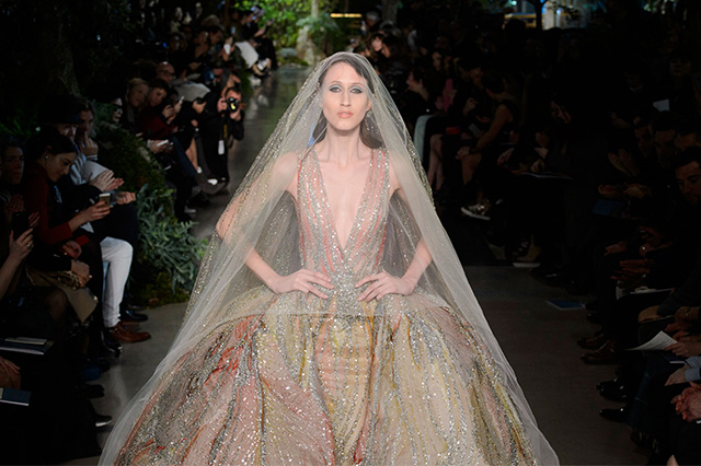 Неделя высокой моды в Париже: Elie Saab, весна 2015 (фото 1)