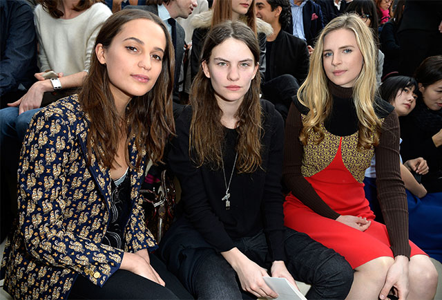 С Алисией Викандер и Брит Марлинг на показе Louis Vuitton осень-зима 2015/2016 Почему дочь Стинга круче, чем Стинг (фото 3)