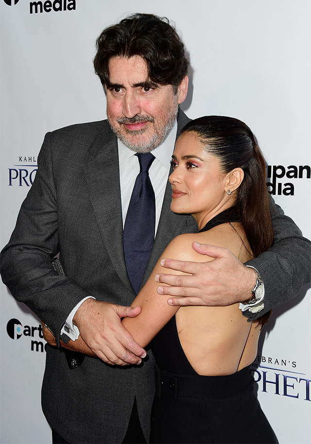 Сальма Хайек, Колин Фаррелл и Дастин Хоффман на премьере мультфильма "Пророк" (фото 6)