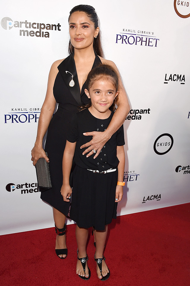 Сальма Хайек, Колин Фаррелл и Дастин Хоффман на премьере мультфильма "Пророк" (фото 3)