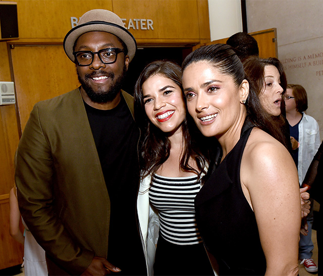 Сальма Хайек, Колин Фаррелл и Дастин Хоффман на премьере мультфильма "Пророк" (фото 8)