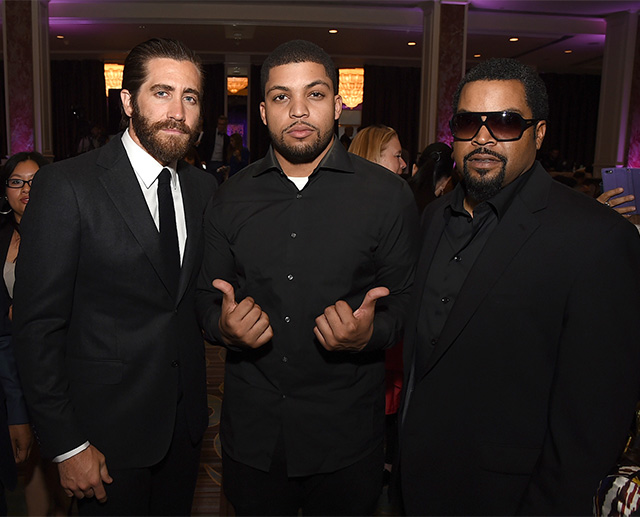 Джейк Джилленхол, О'Ши Джексон — младший и Айс Кьюб Ежегодный банкет Голливудской ассоциации иностранной прессы (фото 14)