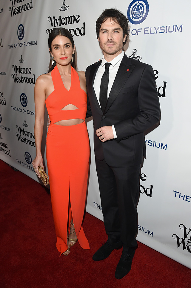 Никки Рид и Иен Сомерхолдер Гости вечера Вивьен Вествуд The Art of Elysium (фото 6)