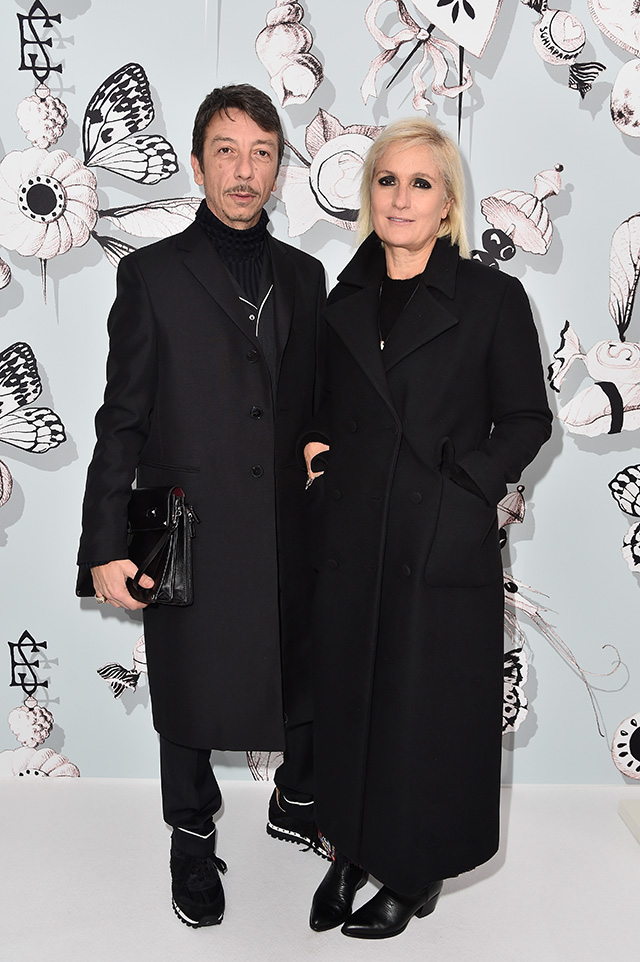 Пьерпаоло Пиччоли и Мария Грация Кьюри Гости показа Schiaparelli на неделе высокой моды в Париже (фото 3)