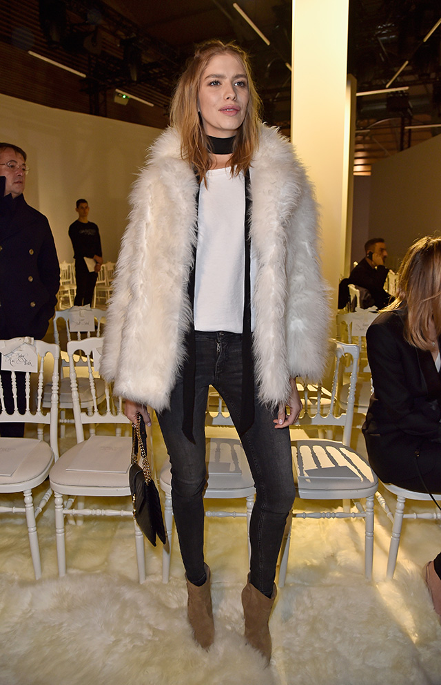 Елена Перминова Гости показа Giambattista Valli в Париже (фото 2)