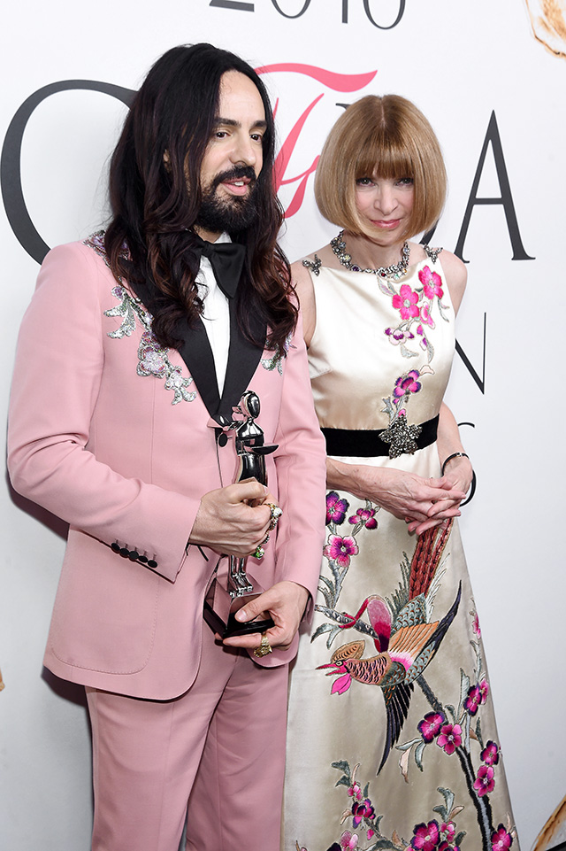 Алессандро Микеле и Анна Винтур Вручение модного "Оскара" CFDA Fashion Awards 2016 (фото 5)