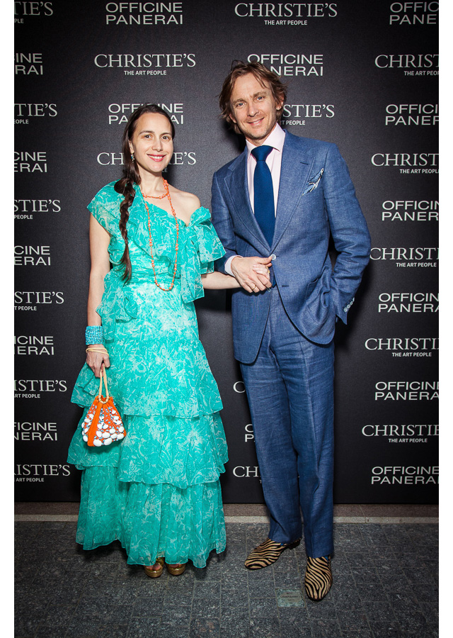 Ольга и Чарльз Томпсон Коктейль по случаю открытия выставки в особняке Christie’s (фото 4)