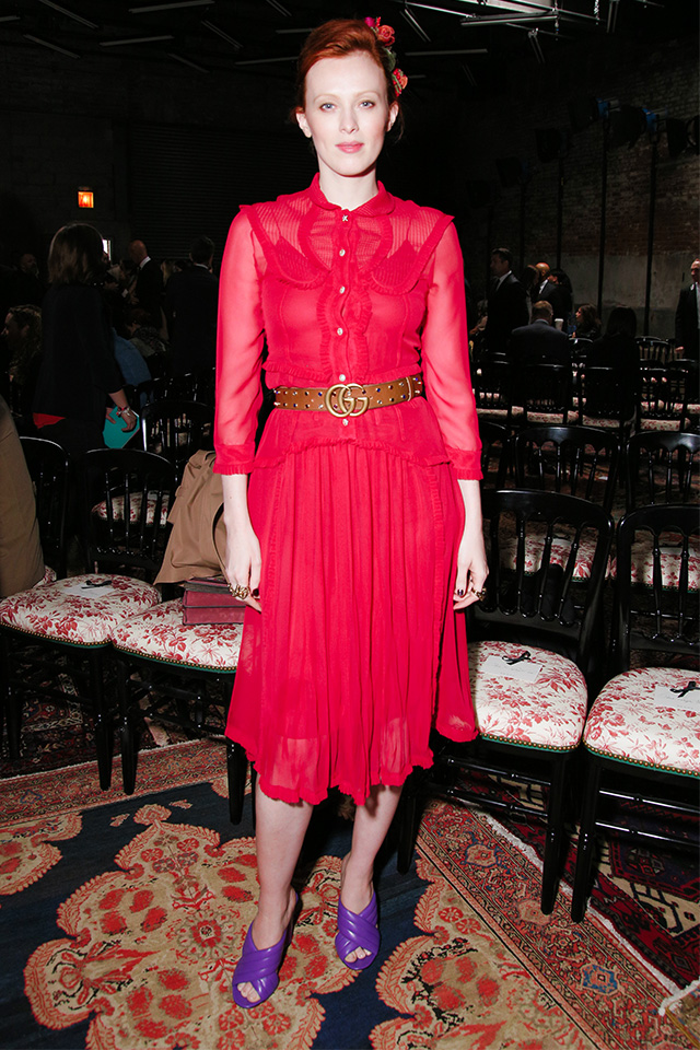 Карен Элсон Гости показа Gucci, resort 2016 (фото 3)