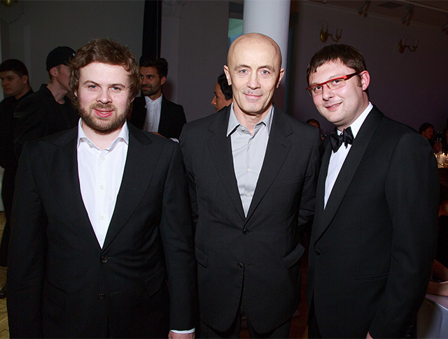 Ким Белов, Шалва Бреус и Василий Церетели Торжественный прием в честь 15-летия ММОМА (фото 6)