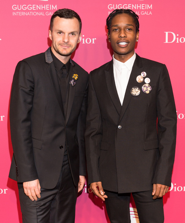 Крис Ван Аш и ASAP Rocky Гала-ужин музея Гуггенхайма и Dior (фото 7)