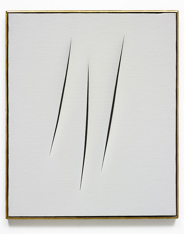 Лучио Фонтана «Пространственная концепция: ожидание» "Девушка с косой" Алексея Явленского, "Коряга" Альберто Бурри и другие результаты торгов Phillips (фото 1)