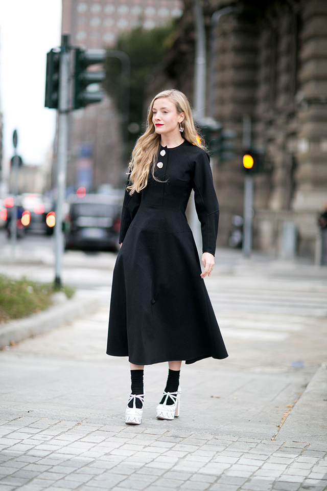 Неделя моды в Милане, осень-зима 2016: street style. Часть 2 (фото 14)