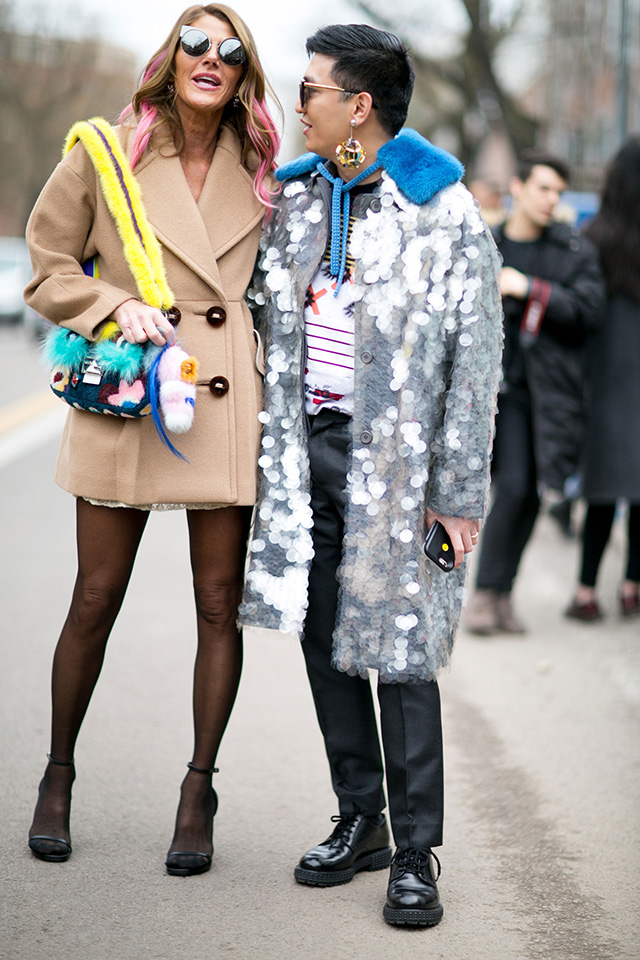 Неделя моды в Милане, осень-зима 2016: street style. Часть 2 (фото 26)