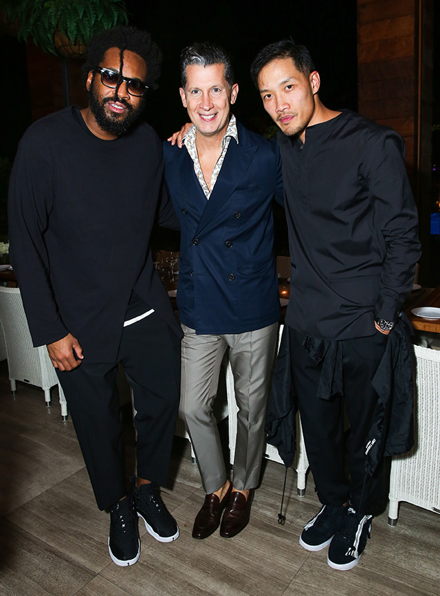Максвелл Осборн, Стефано Тонки и Дао-И Чоу Гости ужина DKNY в Майами (фото 2)
