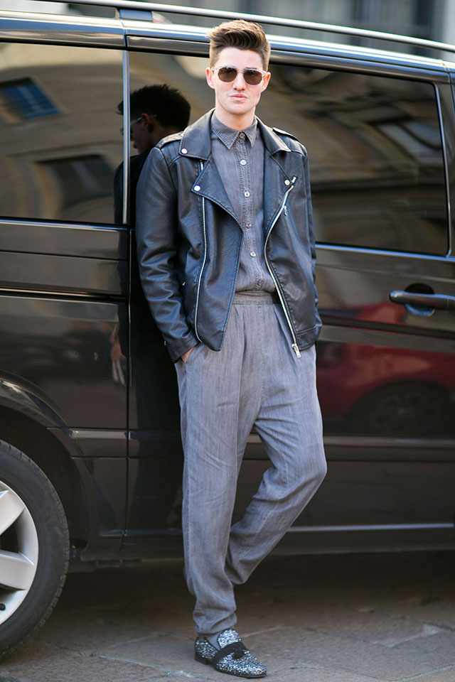 Неделя мужской моды в Милане, осень-зима 2016: street style. Часть 2 (фото 10)