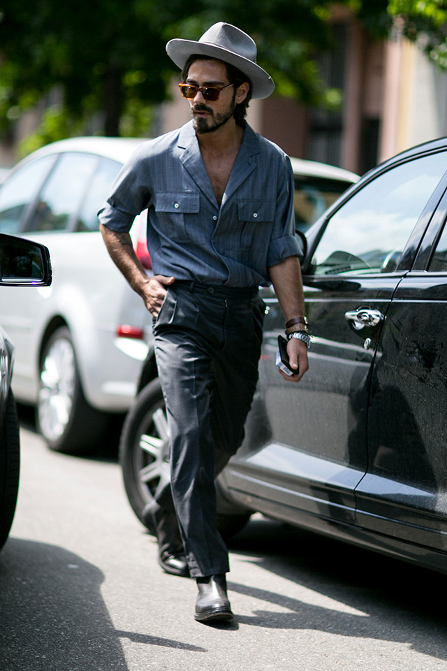 Неделя мужской моды в Милане, весна-лето 2016: street style. Часть 3 (фото 15)