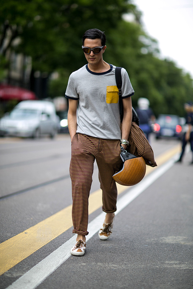 Неделя мужской моды в Милане, весна-лето 2016: street style. Часть 3 (фото 9)