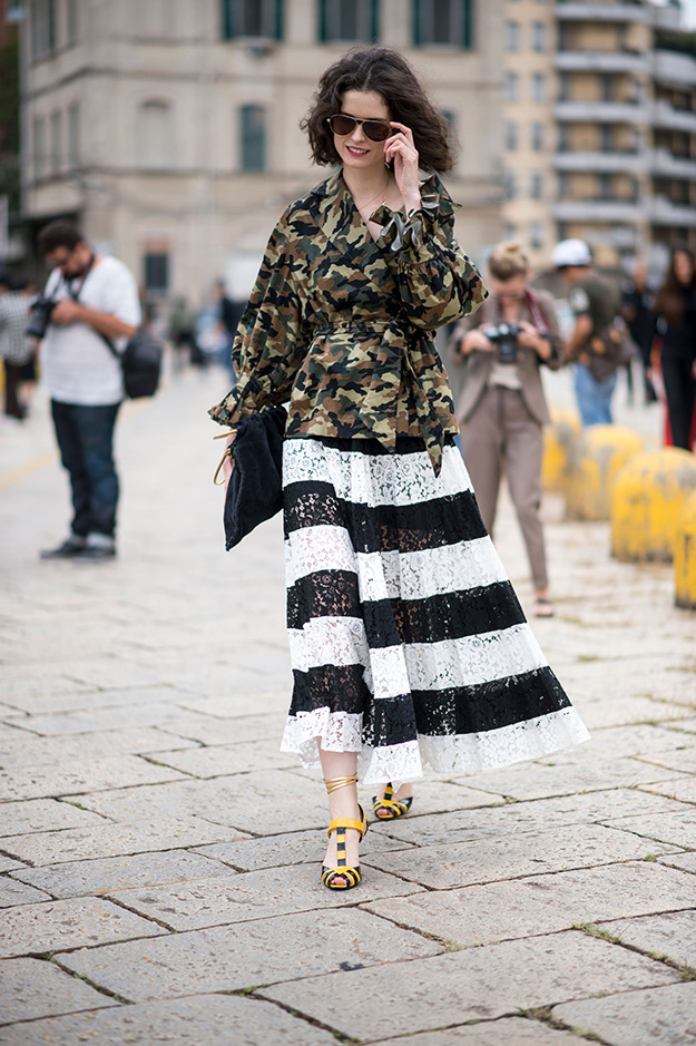 Что носят на Неделе моды в Милане: 1 часть (фото 11)