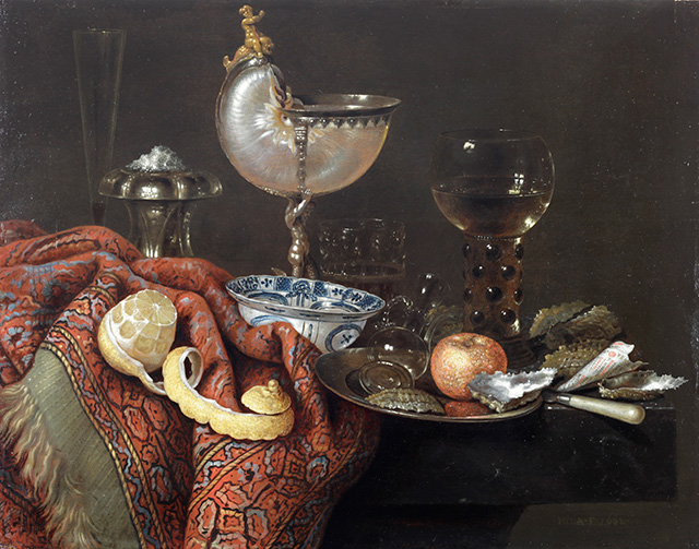 Виллем Клас Хеда. “Натюрморт с устрицами, наутилусом, лимоном и другими предметами”, масло, доска, 1662 г. Галерея Jan Muller Antiques Miss Sixty привлекательна как никогда: ярмарка BRAFA отмечает 60-летие (фото 5)