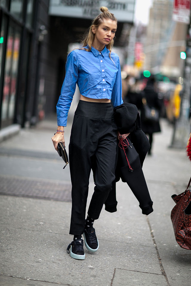 Неделя моды в Нью-Йорке, осень-зима 2016: street style. Часть 4 (фото 27)