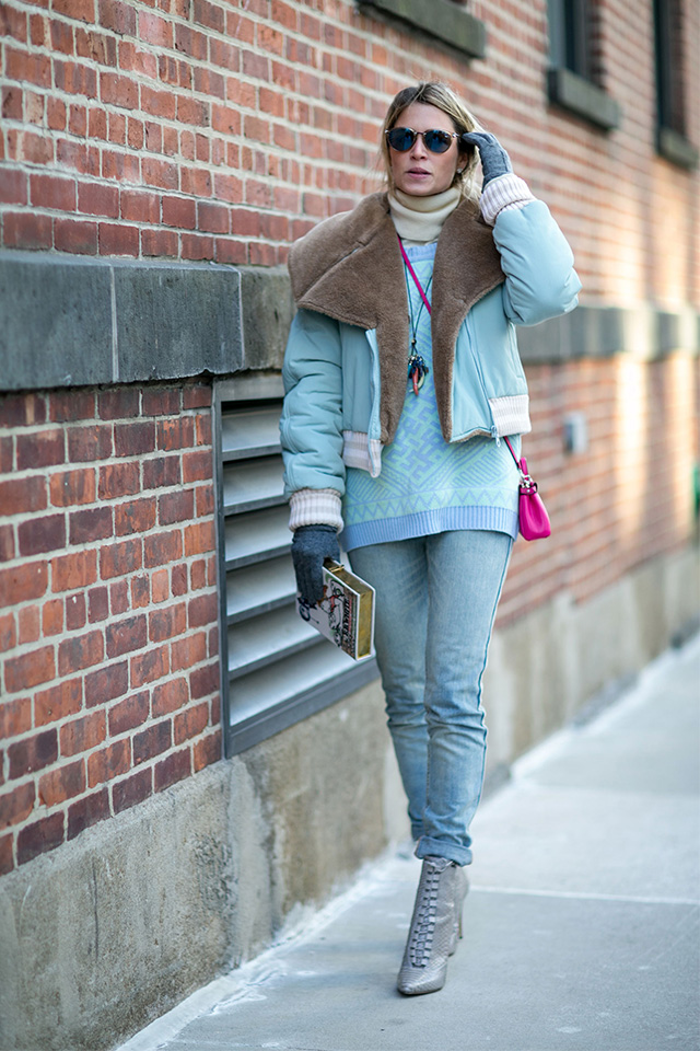 Неделя моды в Нью-Йорке F/W 2015: street style. Часть 3 (фото 10)