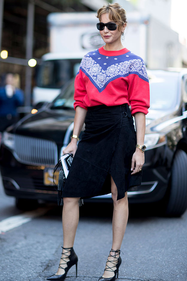 Что носят на Неделе моды в Нью-Йорке: 7 часть (фото 10)