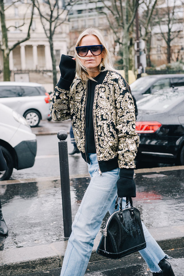 Неделя моды в Париже, осень-зима 2016: street style. Часть 2 (фото 21)