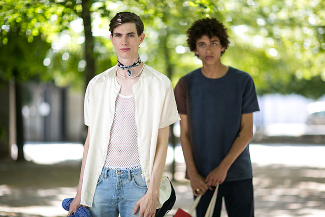 Неделя мужской моды в Париже, весна-лето 2016: street style. Часть 1 (фото 17)