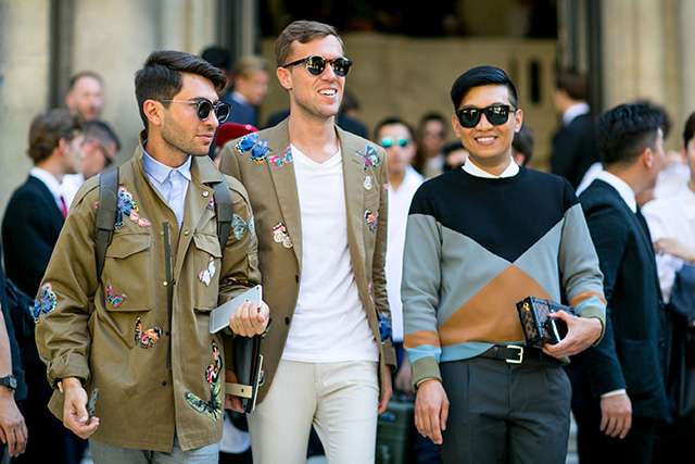 Неделя мужской моды в Париже, весна-лето 2016: street style. Часть 1 (фото 9)