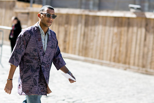 Неделя мужской моды в Париже, весна-лето 2016: street style. Часть 2 (фото 13)