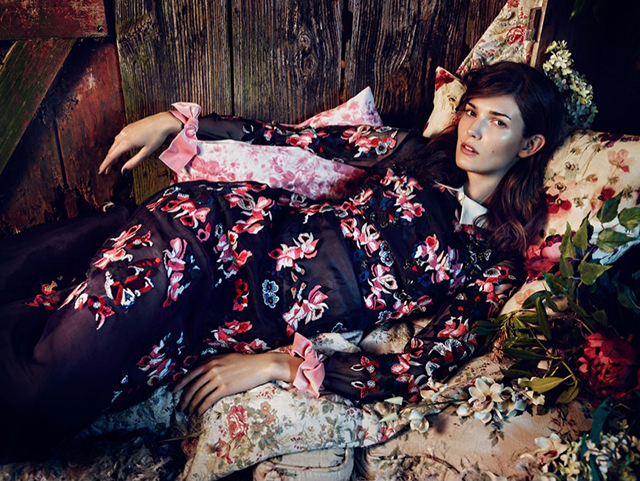 Кендра Спирс в богемной съемке Net-a-Porter для The Edit (фото 1)