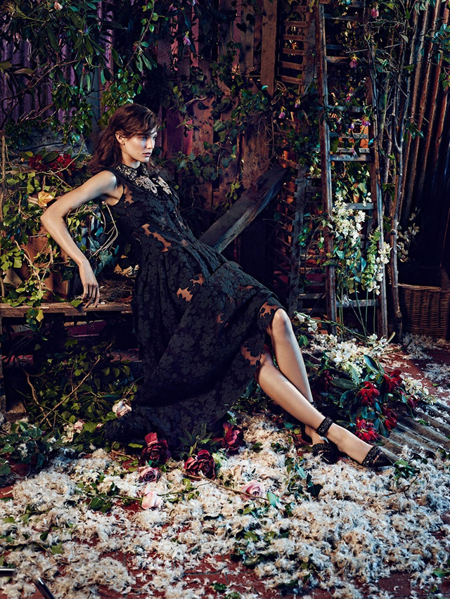 Кендра Спирс в богемной съемке Net-a-Porter для The Edit (фото 3)