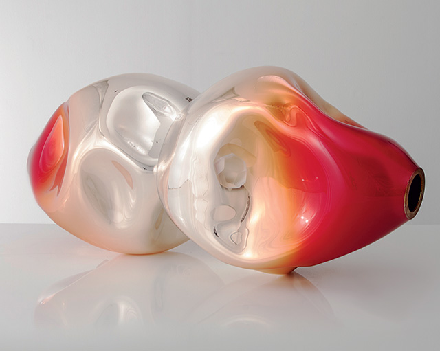 Двойная ваза, диз. Дж. Циммерман. Зеркальное стекло. Уникат. R&Company Негласная борьба: современное искусство и дизайн (фото 3)