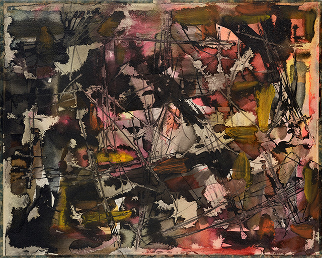 Ж.-П. Риопель. Без названия. 1947. Тушь, акварель, бумага. Galerie Zlotowski Заметки с парижского Салона рисунка (фото 5)