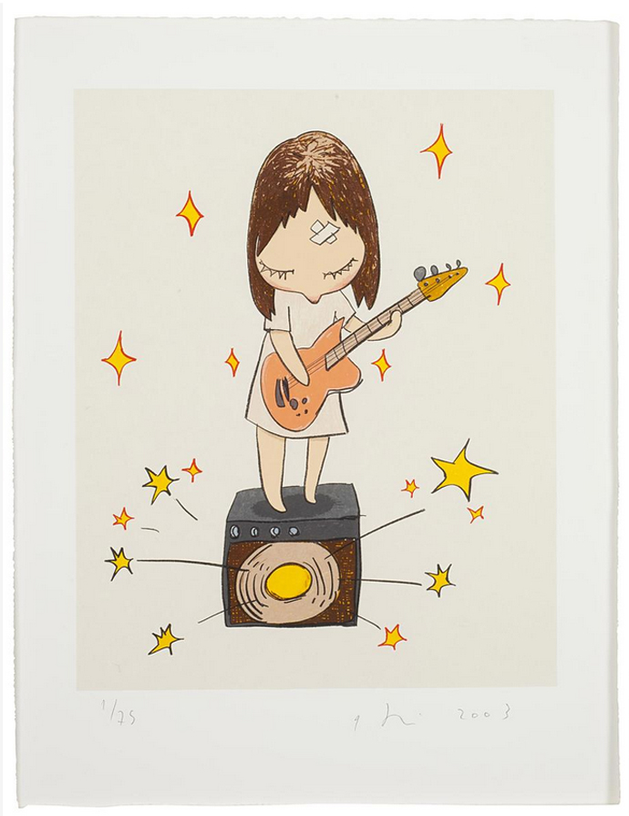 Yoshitomo Nara, "Guitar Girl"