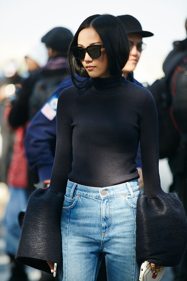 Неделя моды в Париже, весна-лето 2016: street style. Часть 3 (фото 14)