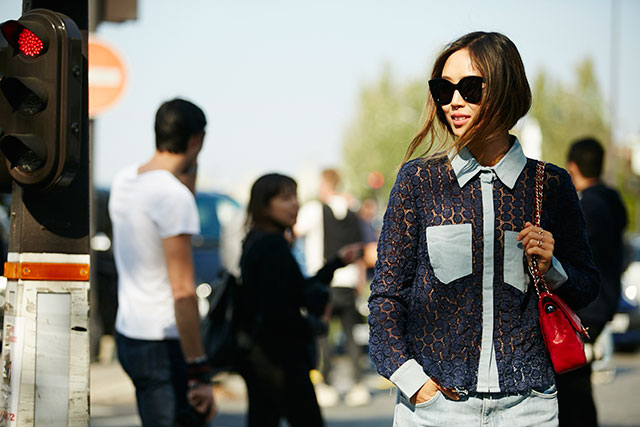 Неделя моды в Париже, весна-лето 2016: street style. Часть 3 (фото 12)