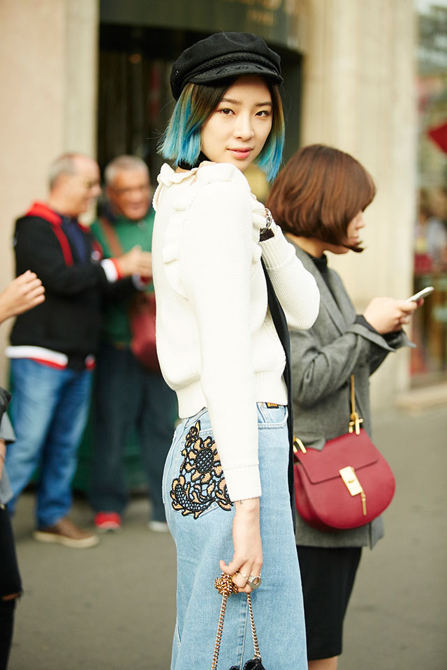 Неделя моды в Париже, весна-лето 2016: street style. Часть 4 (фото 36)