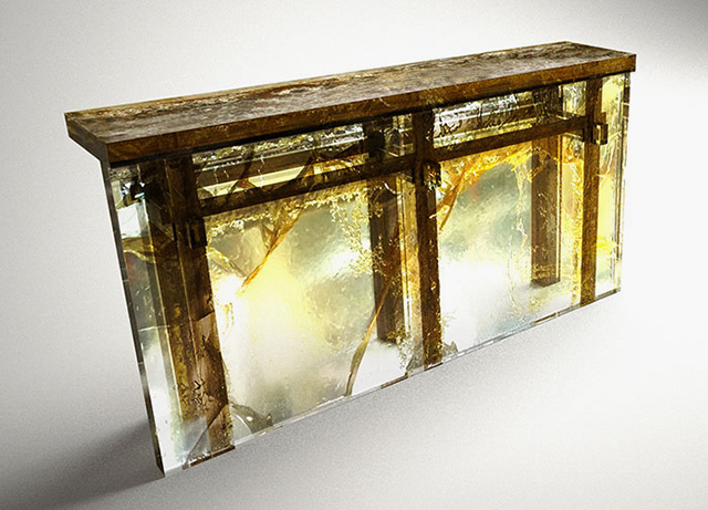 Консоль Souvenir of the Last Century, диз. Nucleo. Ammann Gallery Негласная борьба: современное искусство и дизайн (фото 6)